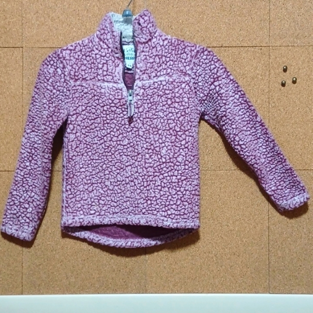 CUDDLY SHERPA YOUTH SIZE 5/6 IN A BEAUTIFUL 2 TONE PURPLE POLYESTER 💜
